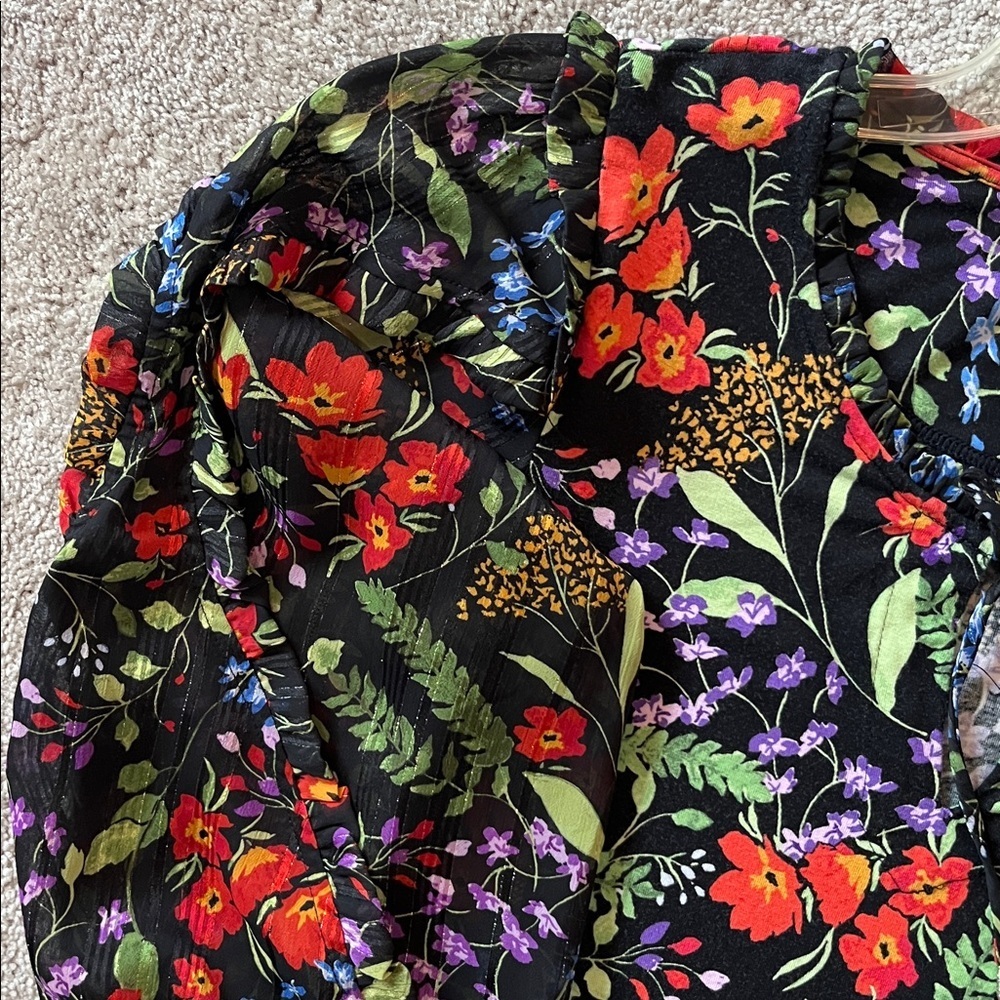 Anthropologie Maeve Jacquin Peasant Blouse Size Medium - Picture 8 of 12